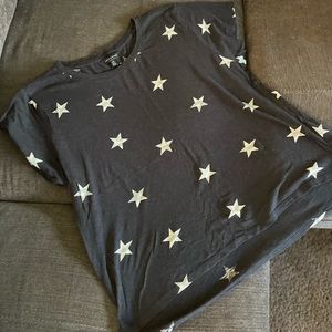 Lucky Brand Star Charcoal Tee | Womens L